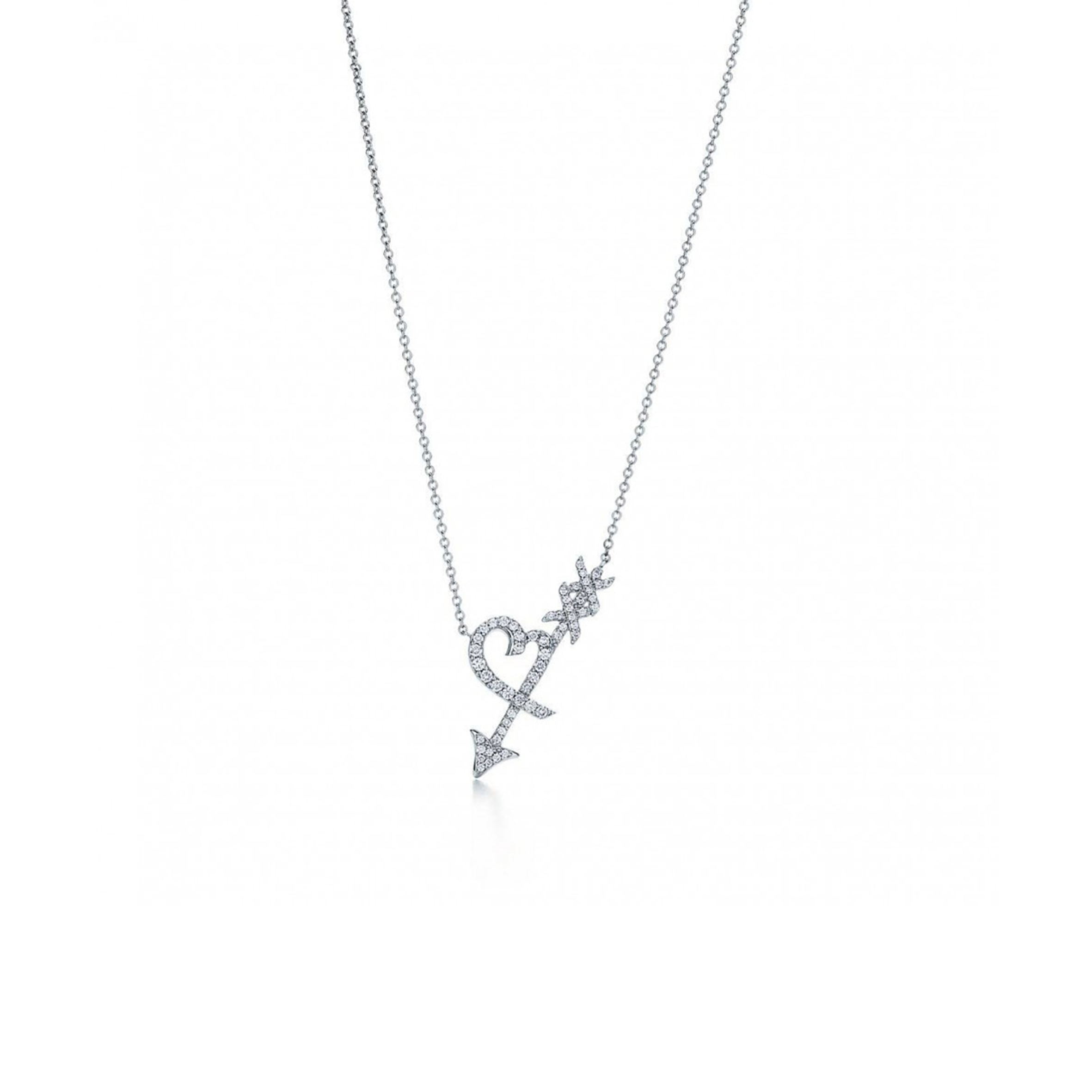 TIFFANY PALOMAS GRAFFITI HEART ARROW PENDANT 60021557